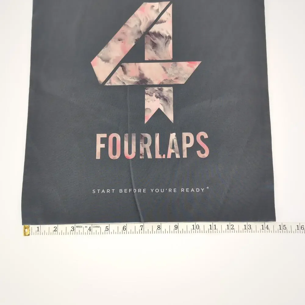 4 Laps/Four Laps Gray/Grey with Pink Camo Logo 2-Way Stretch Signature Tote NWT